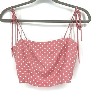 Zara pink crop top